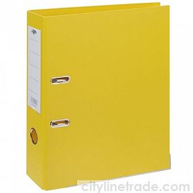 Папка-регистратор А4, CENTRUM PVC, 50мм, желтый